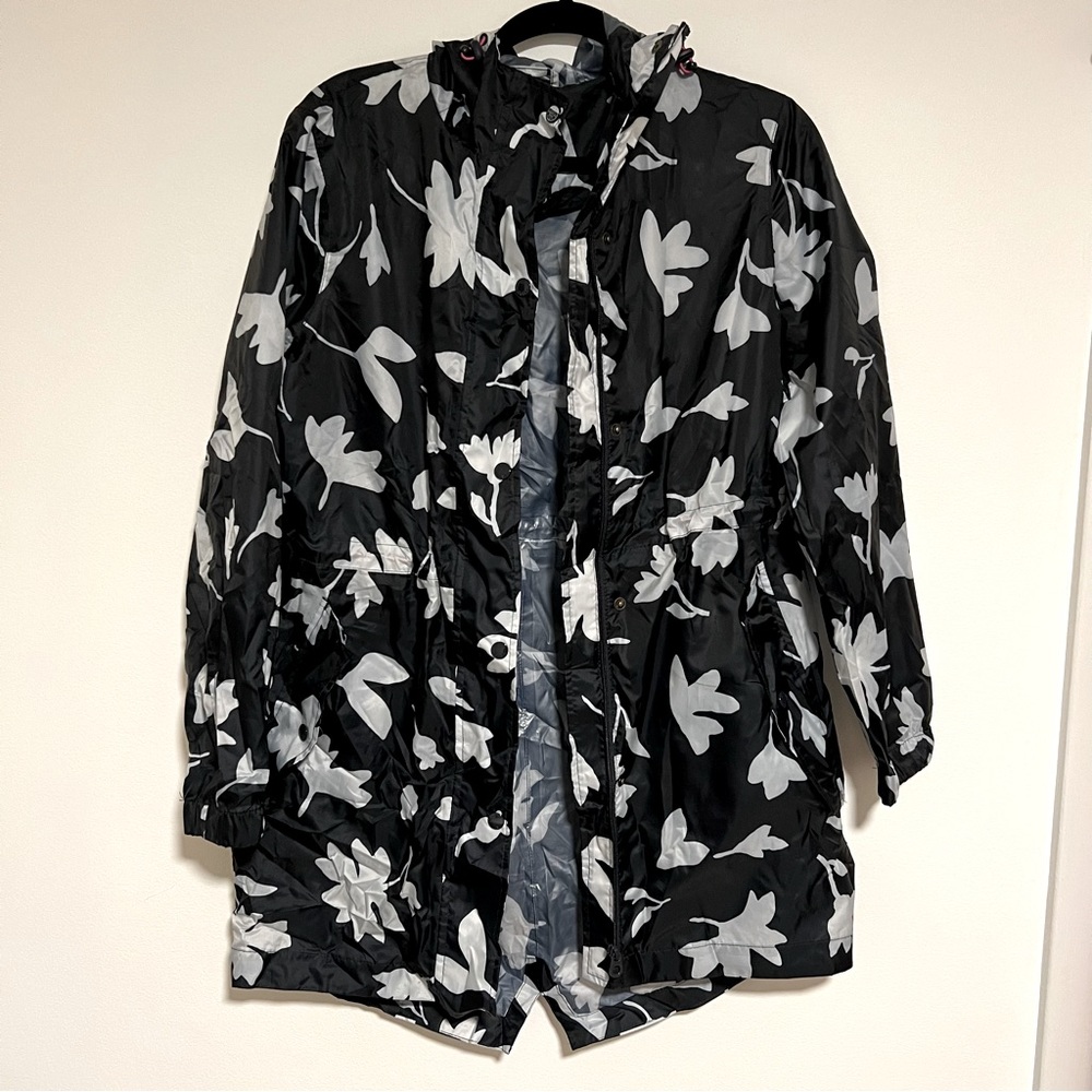 Joules Golightly Printed Waterproof Packaway Coat